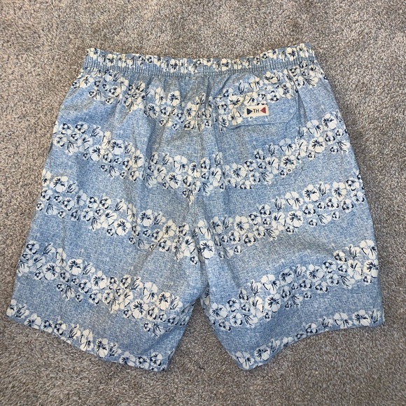 Tommy Hilfiger Blue & White Tropical Swimtrunks size M - Picture 8 of 10